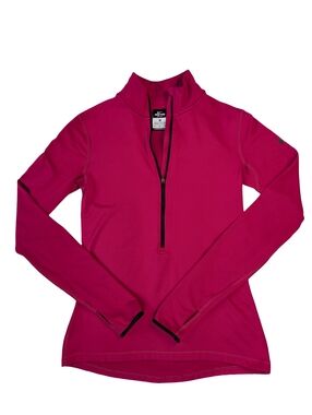Nike Pro Dri-Fit Pink Raspberry Half-Zip Athletic Pullover Running Sweatshirt